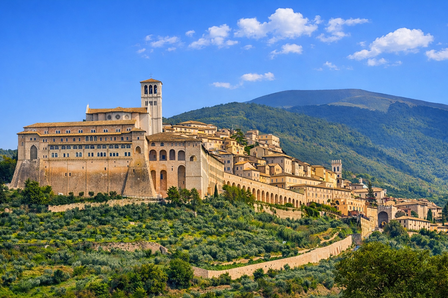 Panoramabild auf Assisi