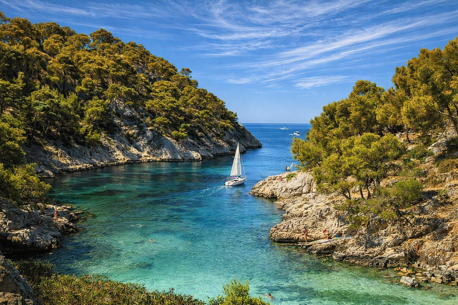 Idyllische Bucht im Calanques-Park
