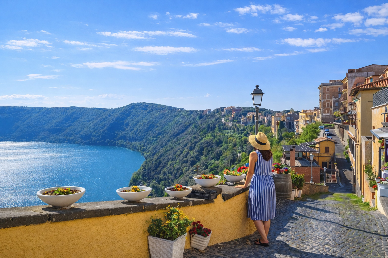 Panoramabild auf ein Aussichtpunkt in Castelli Romani