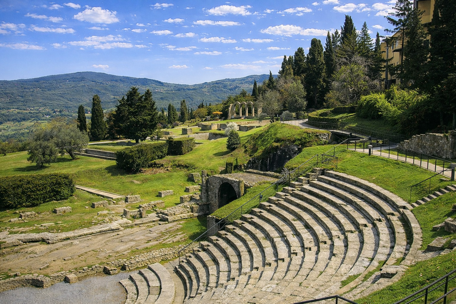 Panoramabild auf Fiesole