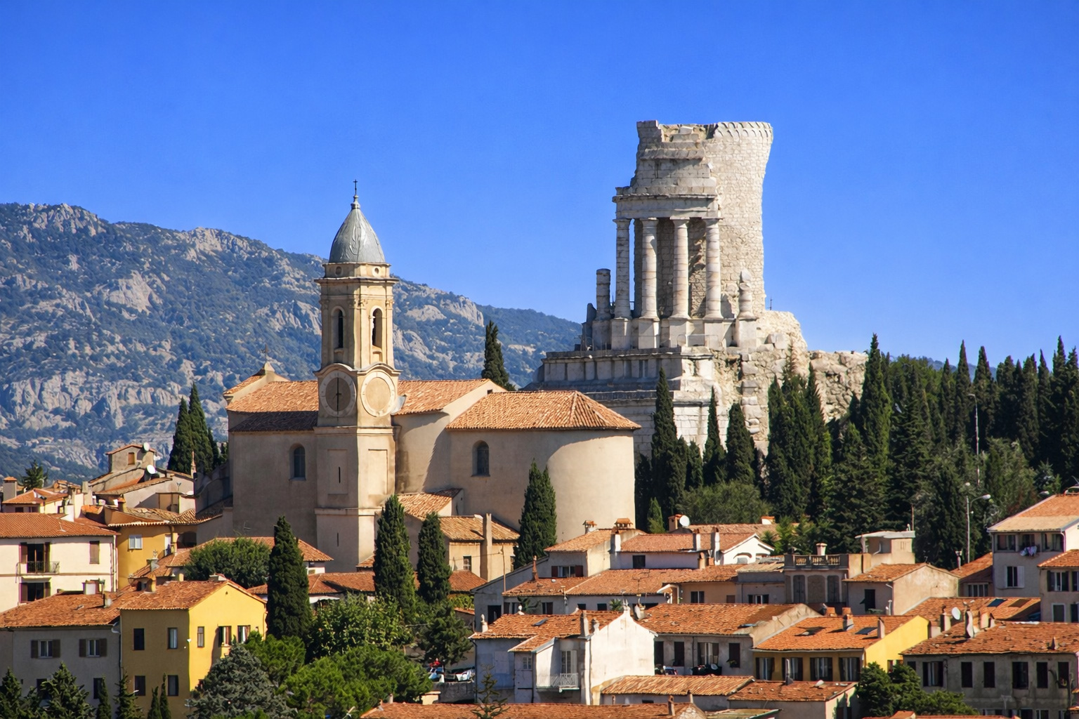 La Turbie mit römischem Monument Trophée d'Auguste