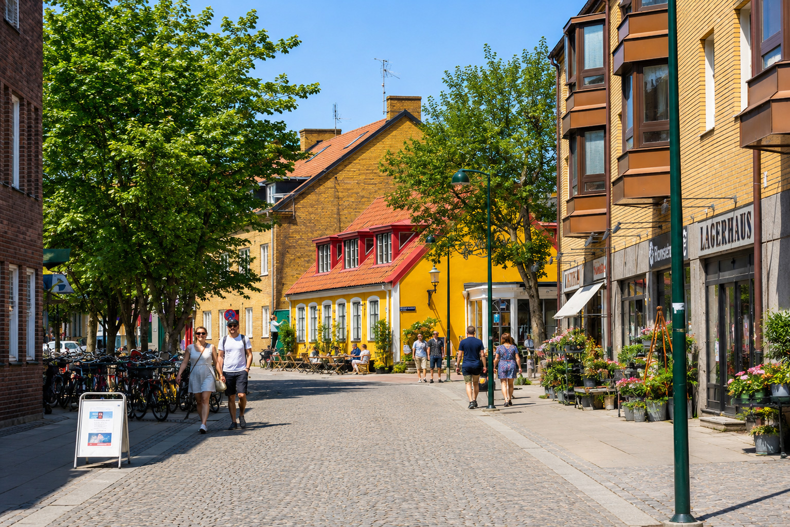 Fußgängerzone in Lund
