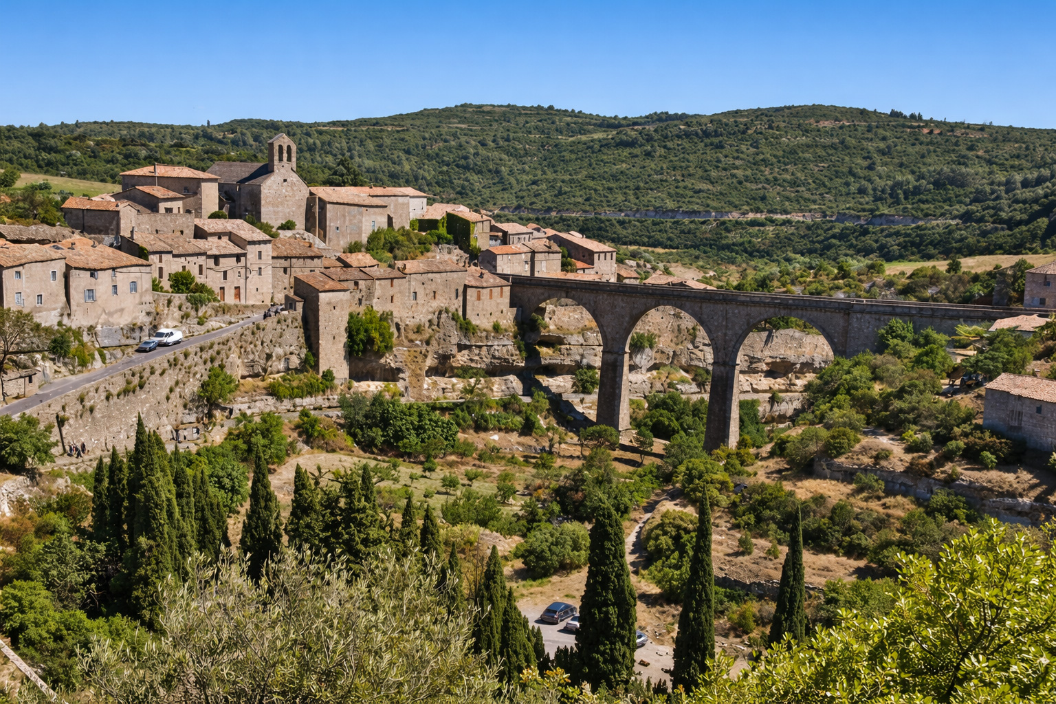 Panorama auf Minerve