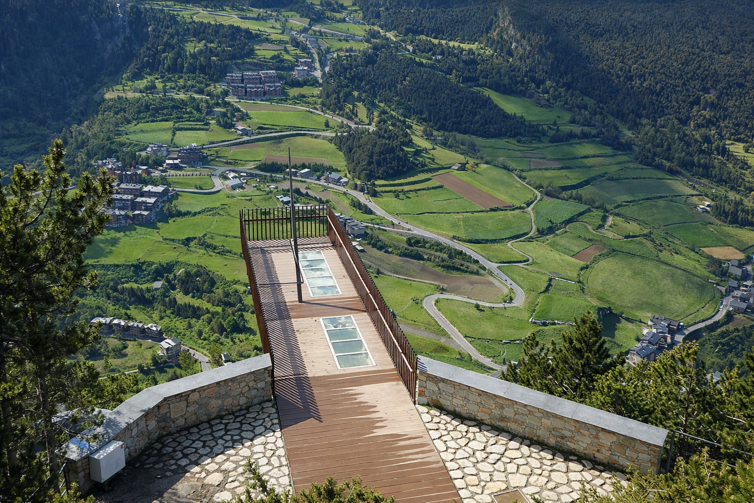 Panorama auf Mirador Roc del Quer
