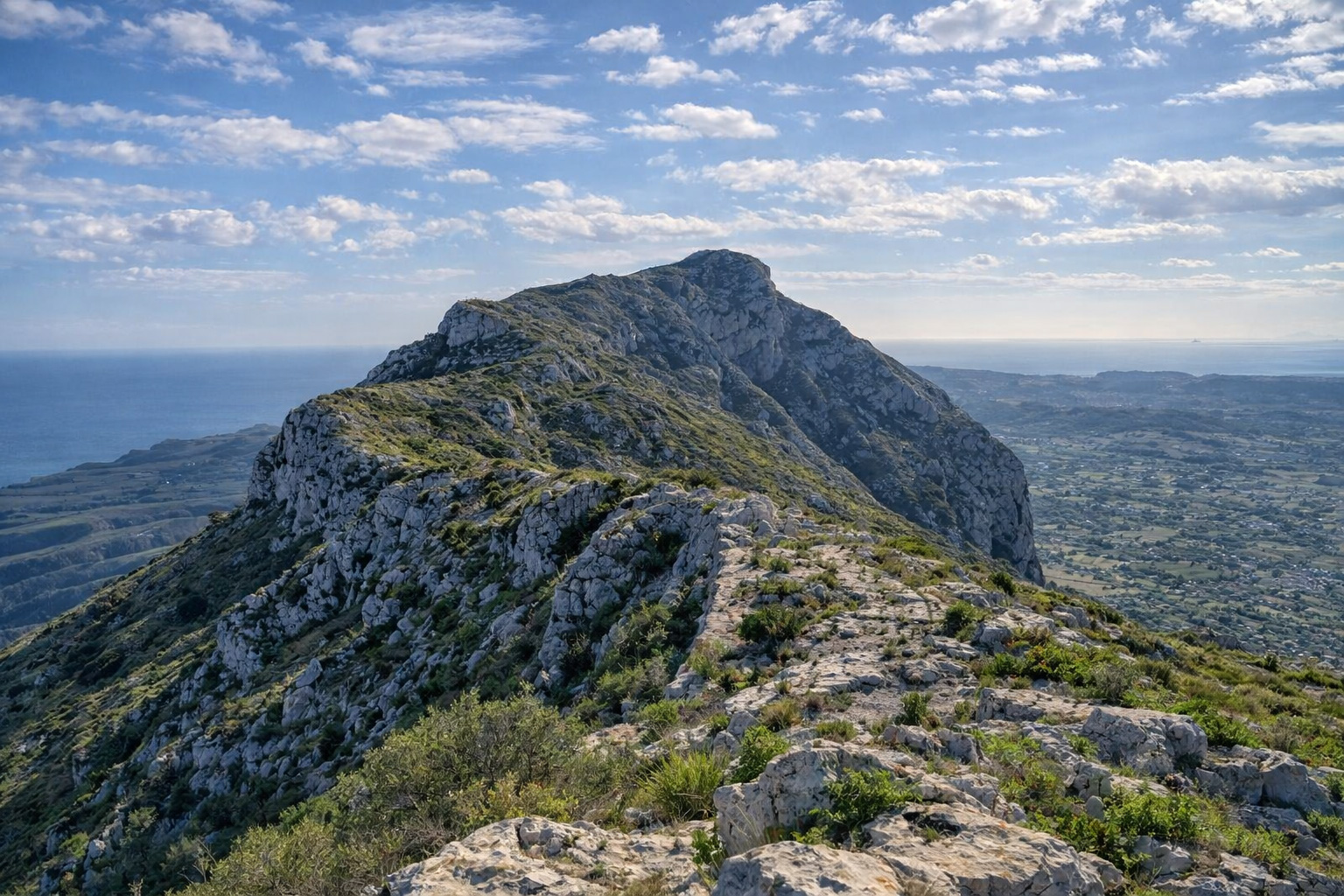 Panorama auf Montgó Natural Park