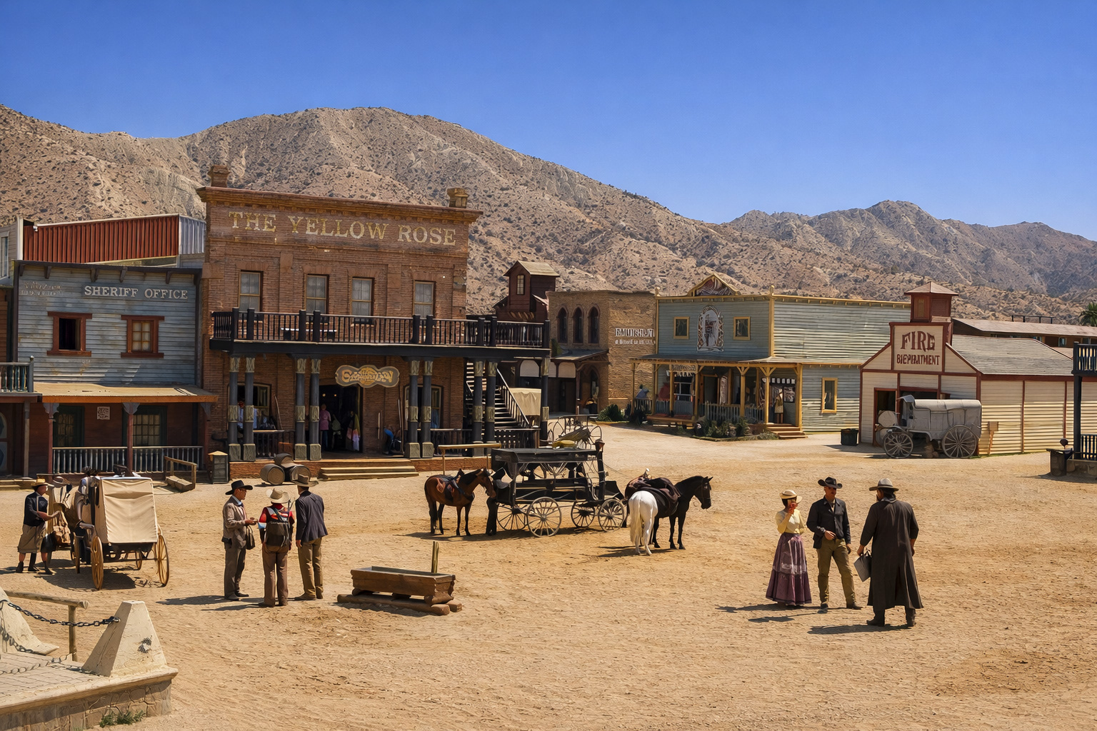 Panorama auf Oasys MiniHollywood