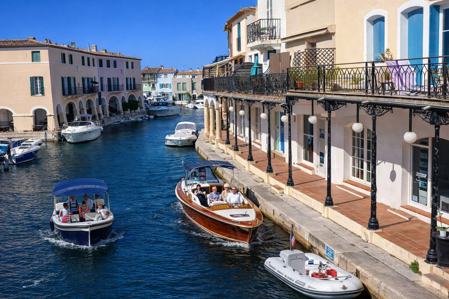 Kanalansicht in Port Grimaud