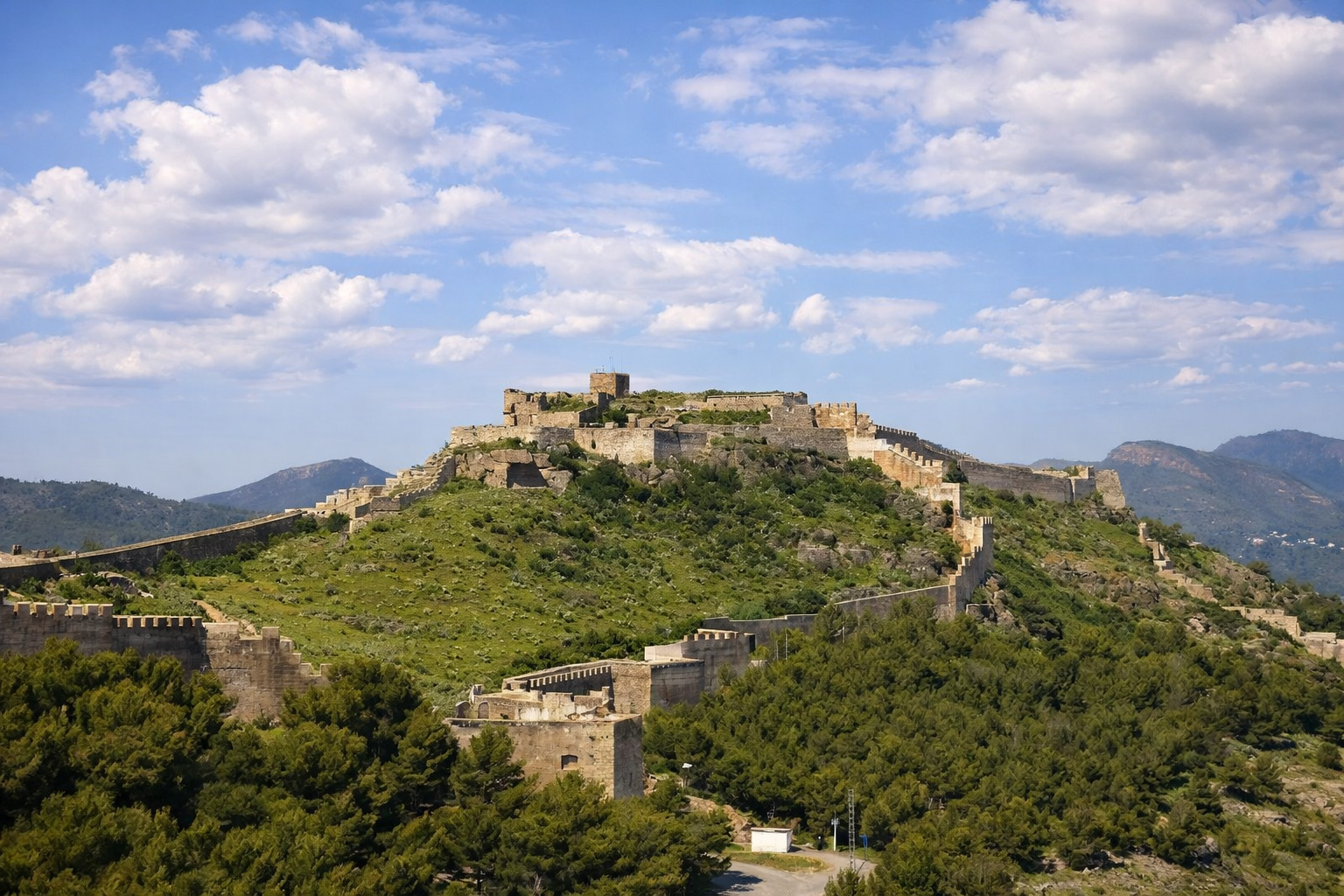 Panorama auf Sagunto Castle