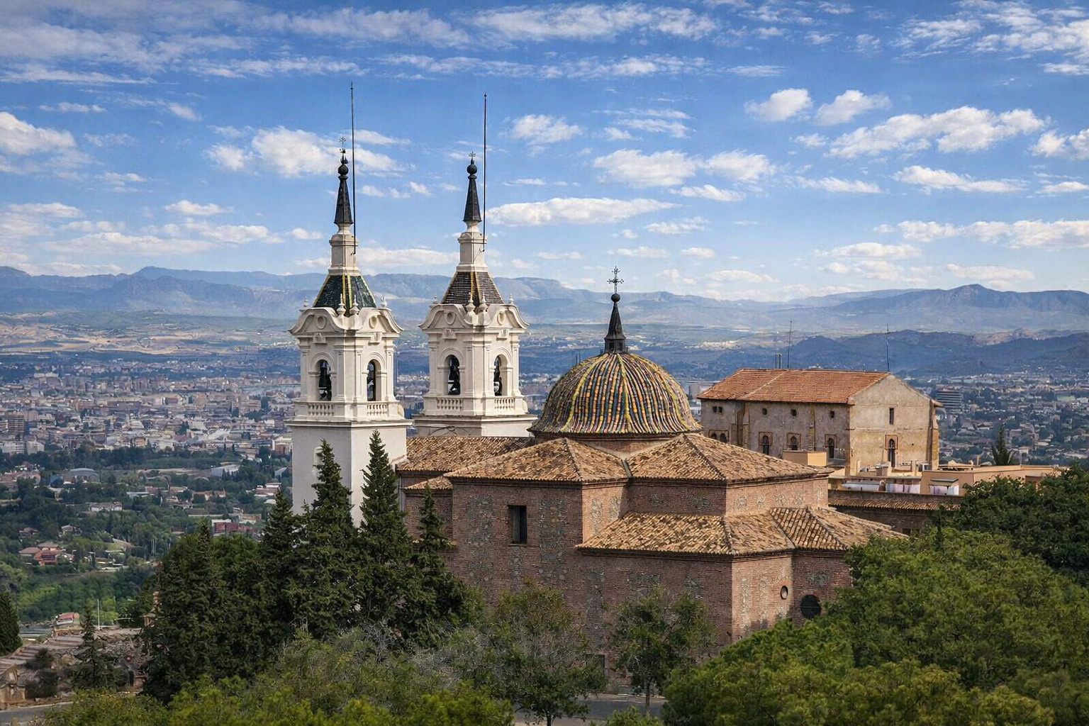 Panorama auf Santuario de la Fuensanta