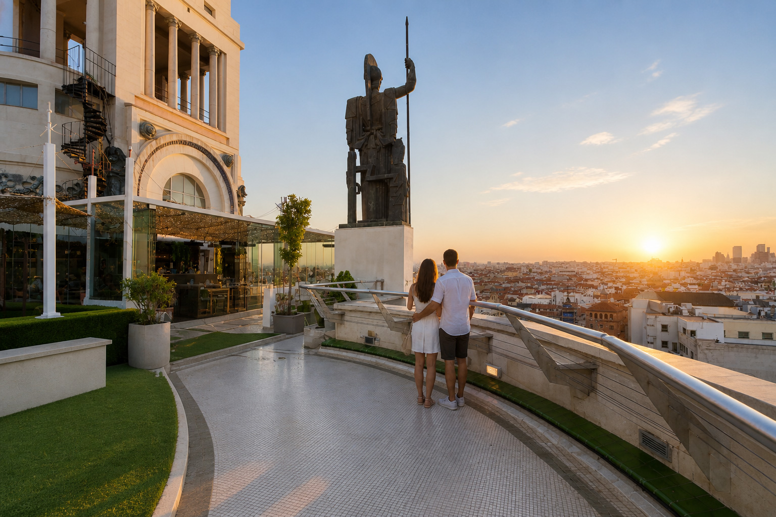 Dachterrasse des Kreises der Schönen Künste