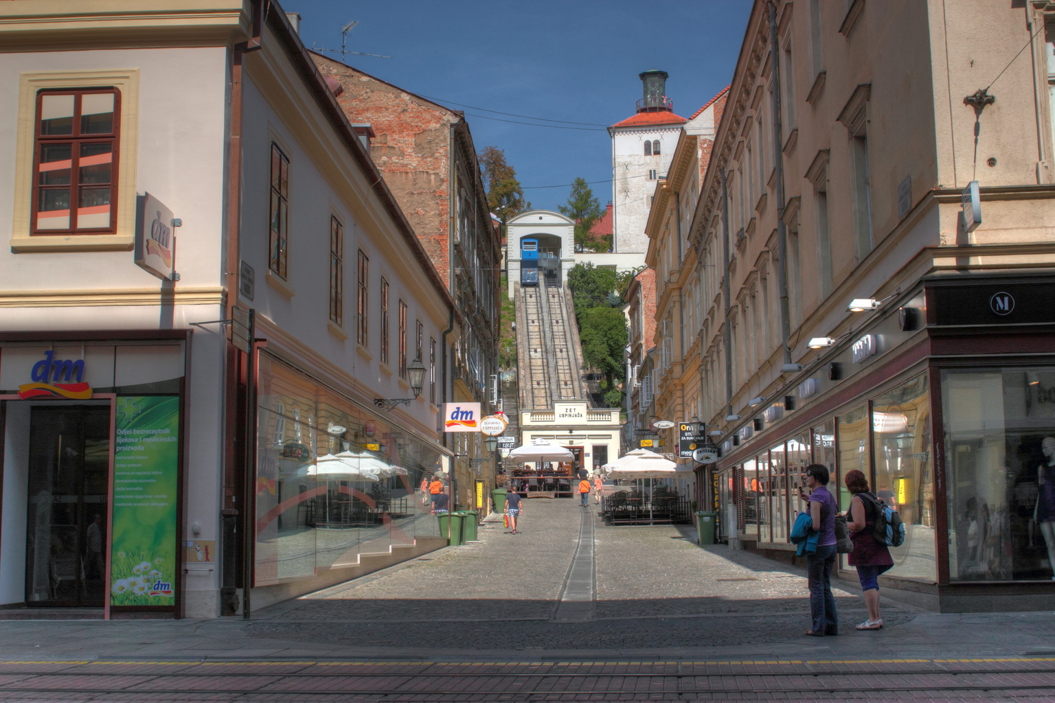 Die historische Stadtseilbahn zur Oberstadt