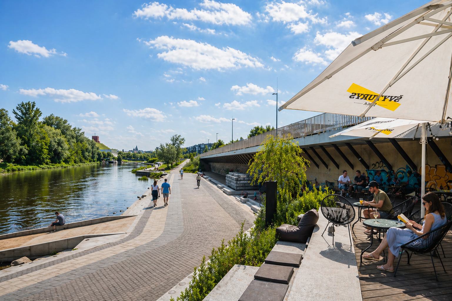 Neris-Uferpromenade
