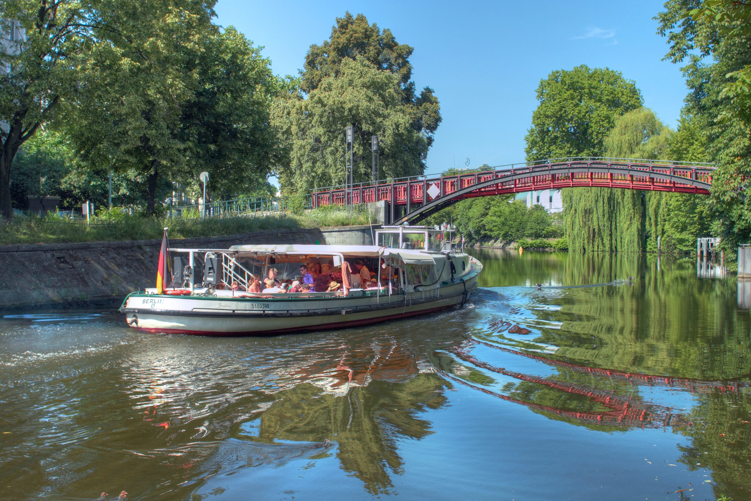 Der Landwehrkanal am Herkulesufer