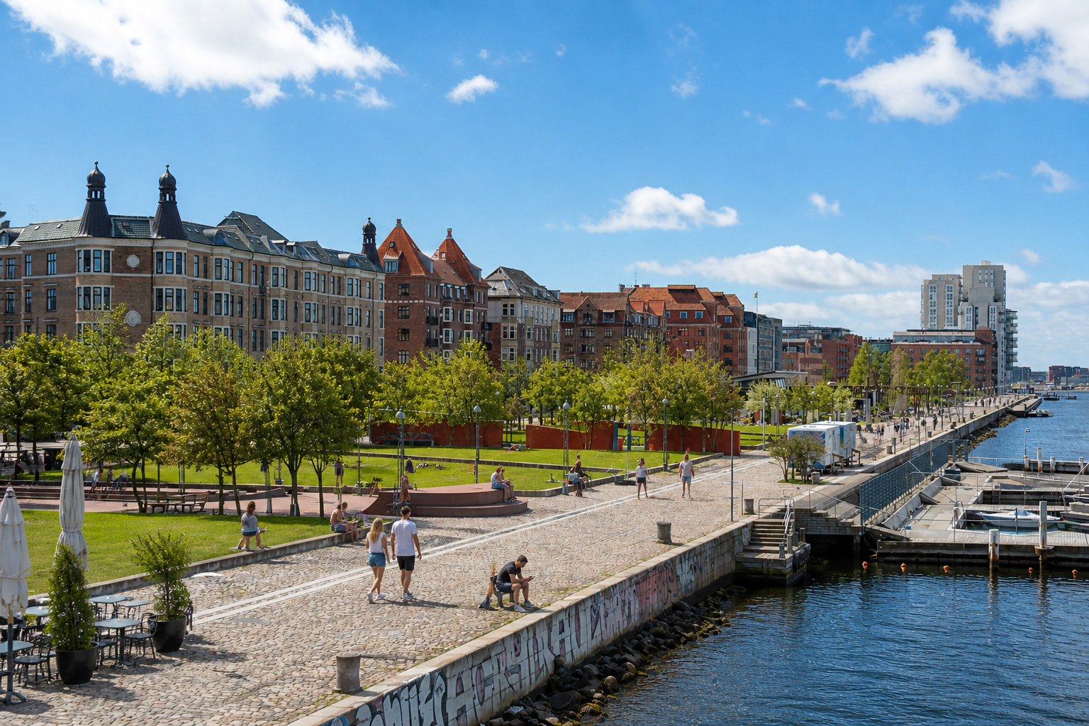 Islands Brygge – Hafenfront