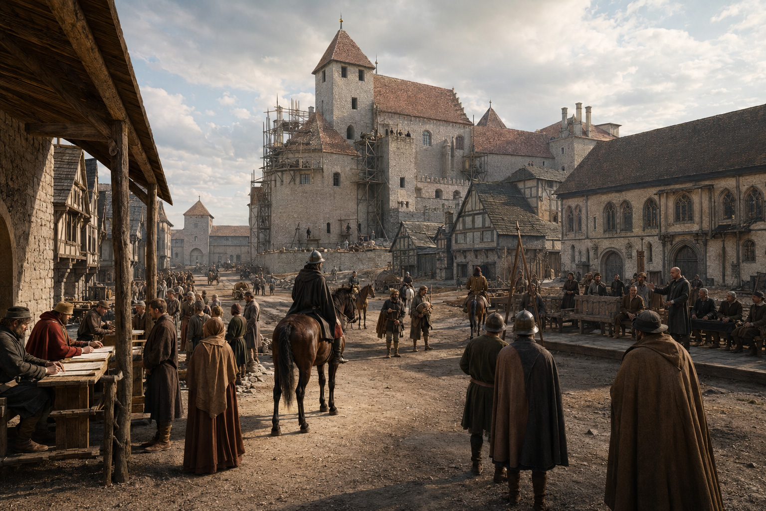Residenz- und Verwaltungsstadt im Mittelalter