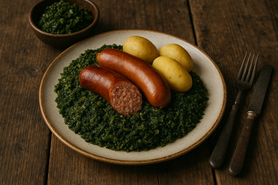 Grünkohl mit Pinkel