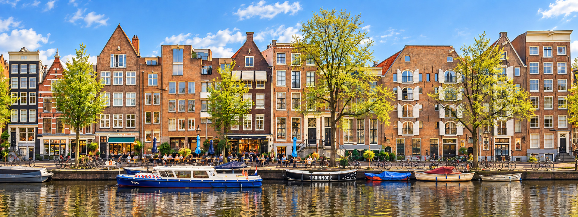 Panoramaansicht von Amsterdam