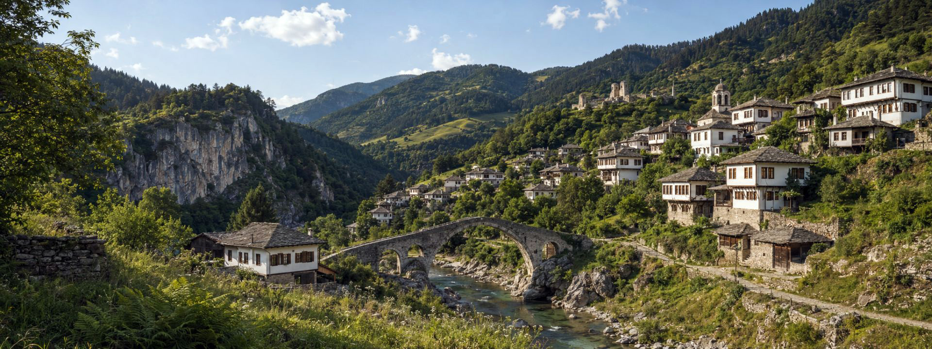 Panoramaansicht von Westbulgarien