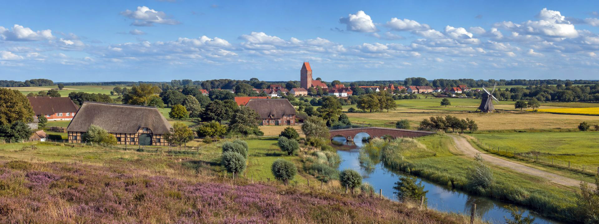Panoramaansicht von Norddeutschland