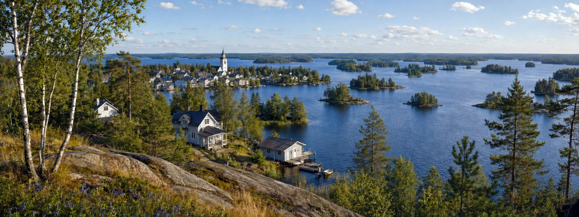 Panoramaansicht von Finnland