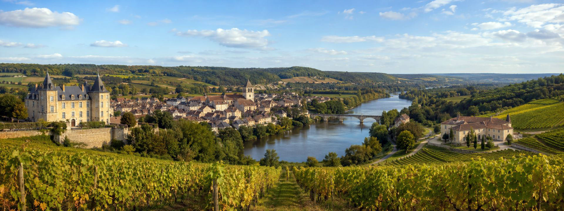 Panoramaansicht von Nordfrankreich