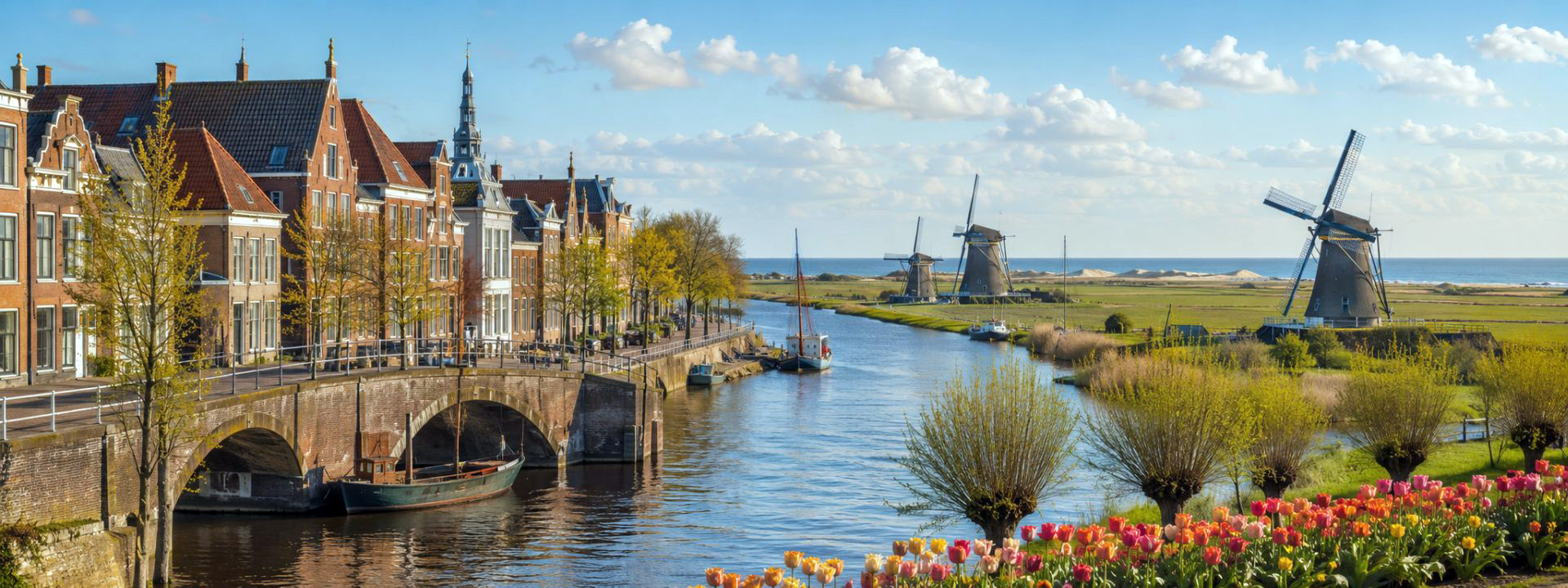 Panoramaansicht von Niederlande