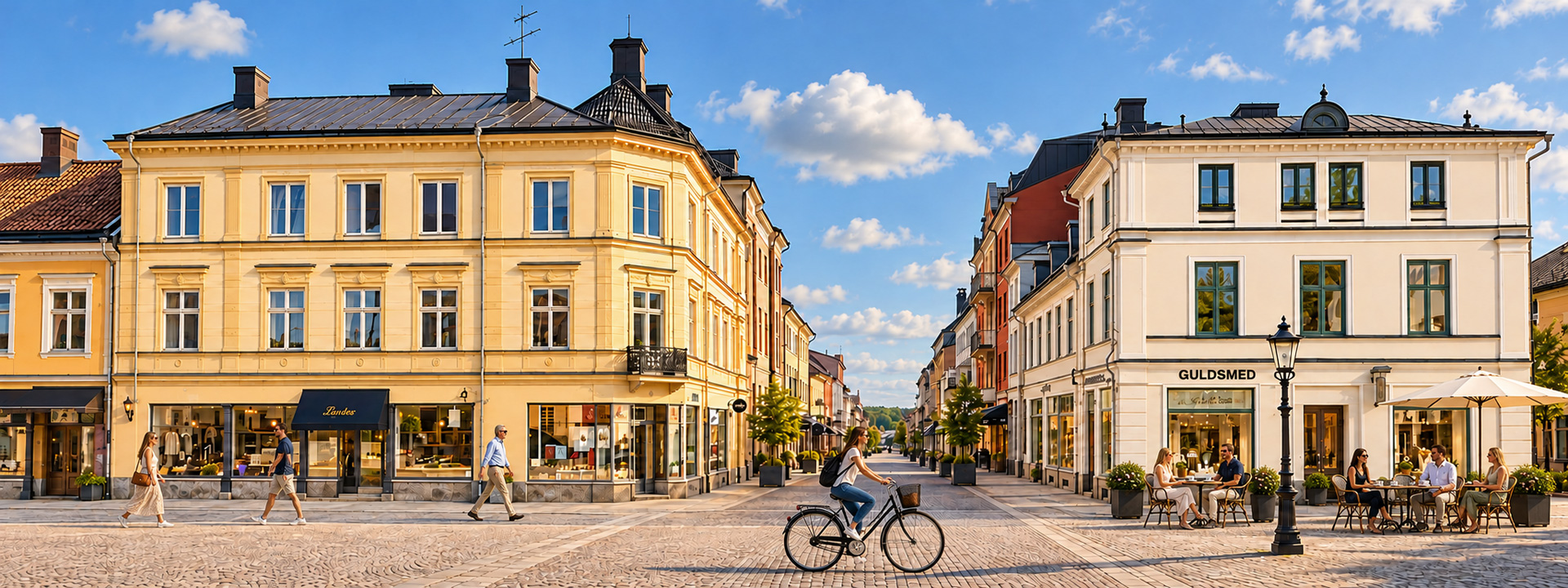 Panoramaansicht von Nyköping