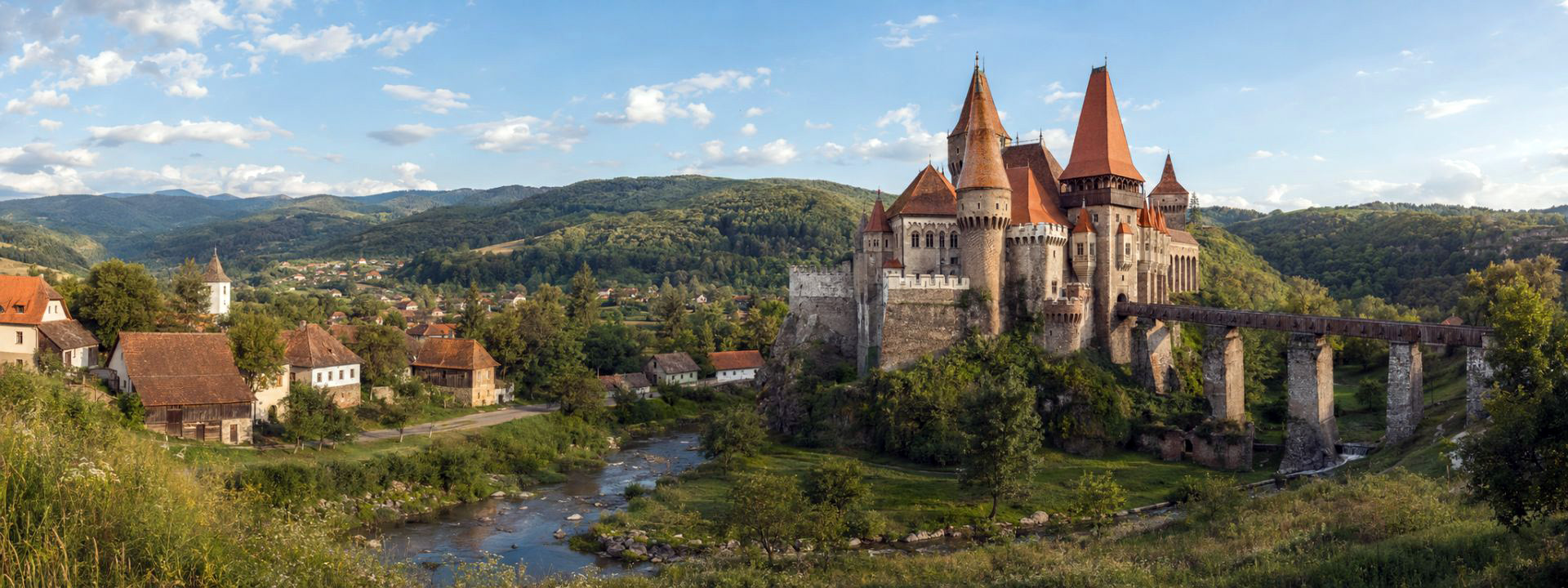 Panoramaansicht von Ostrumänien