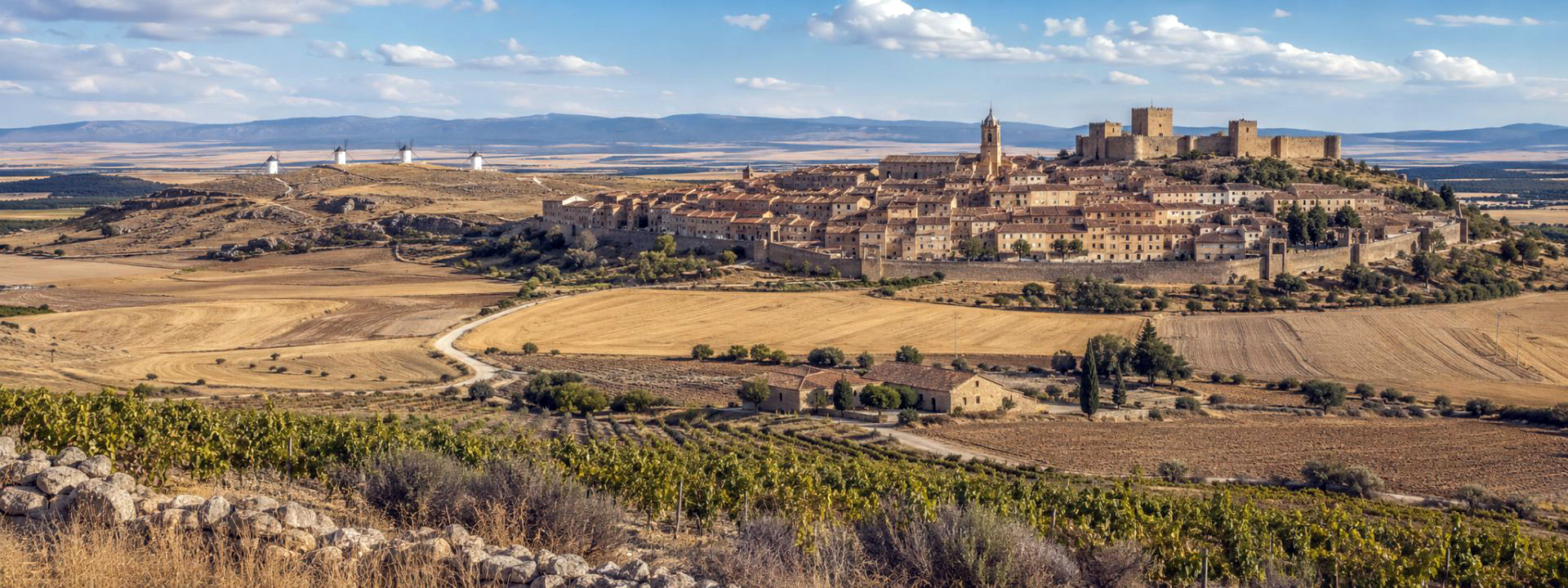Panoramaansicht von Nordspanien