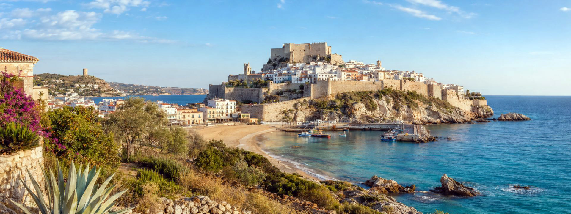 Panoramaansicht von Südspanien