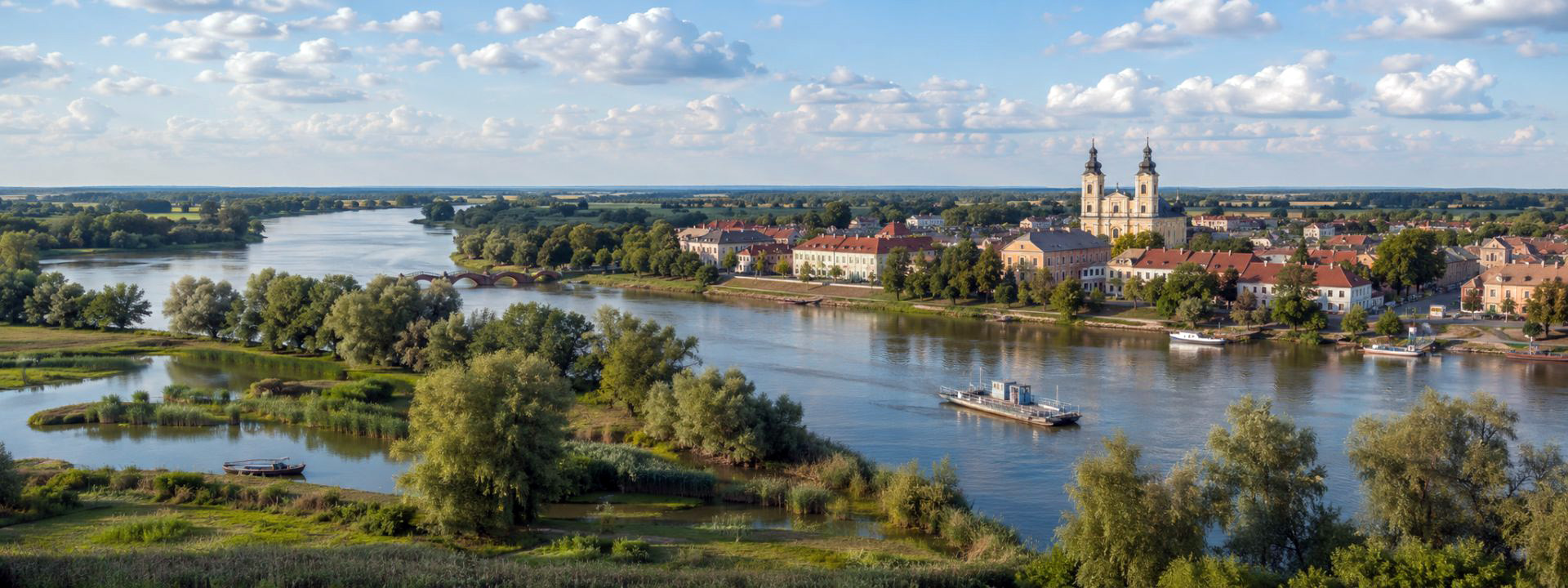 Panoramaansicht von Südungarn